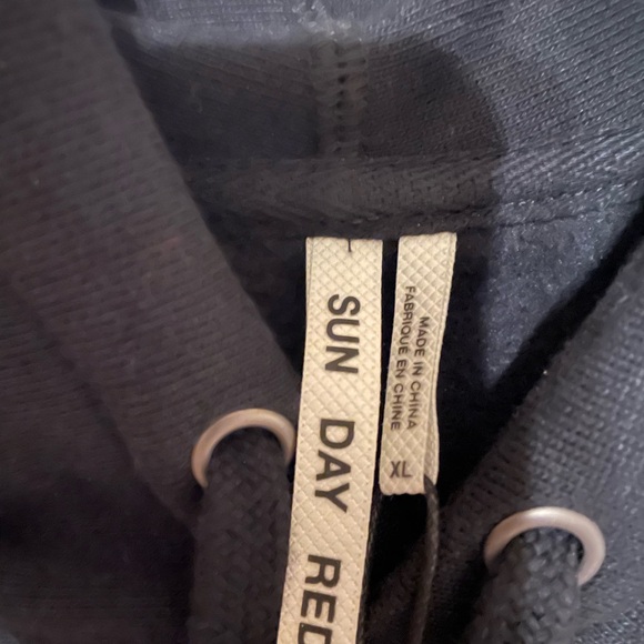 Sun Day Red Luare Chain Stitch Hoodie Mens XL - Picture 4 of 8